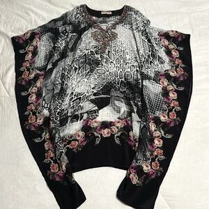 Kashkha Chiffon Short Kaftan Dress M/L